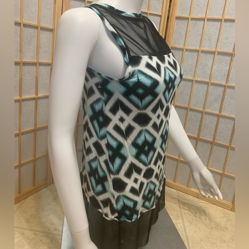 Mesh-detailed Sleeveless Too